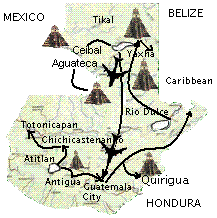 Google Map du Guatemala