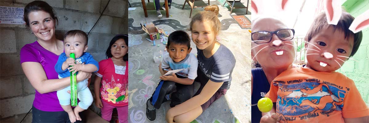 Stage éducateur pour les enfants du Guatemala